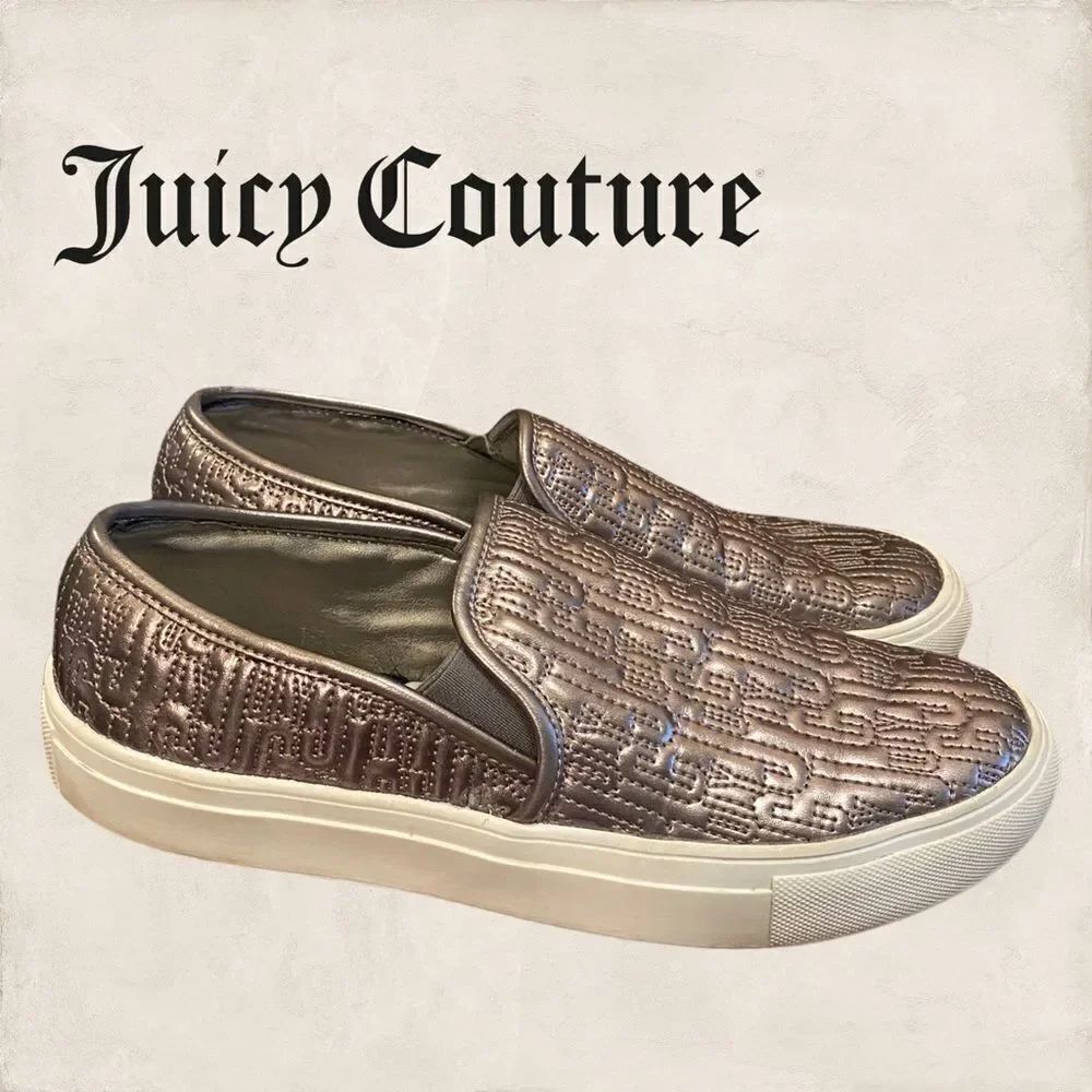 Juicy Couture "Ruby" Metallic Loafers Sneakers 7.5